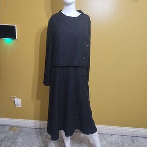 Marycrafts Long Sleeve 3 Button Professional Suit Dress Sz 18 Classic Minimalist